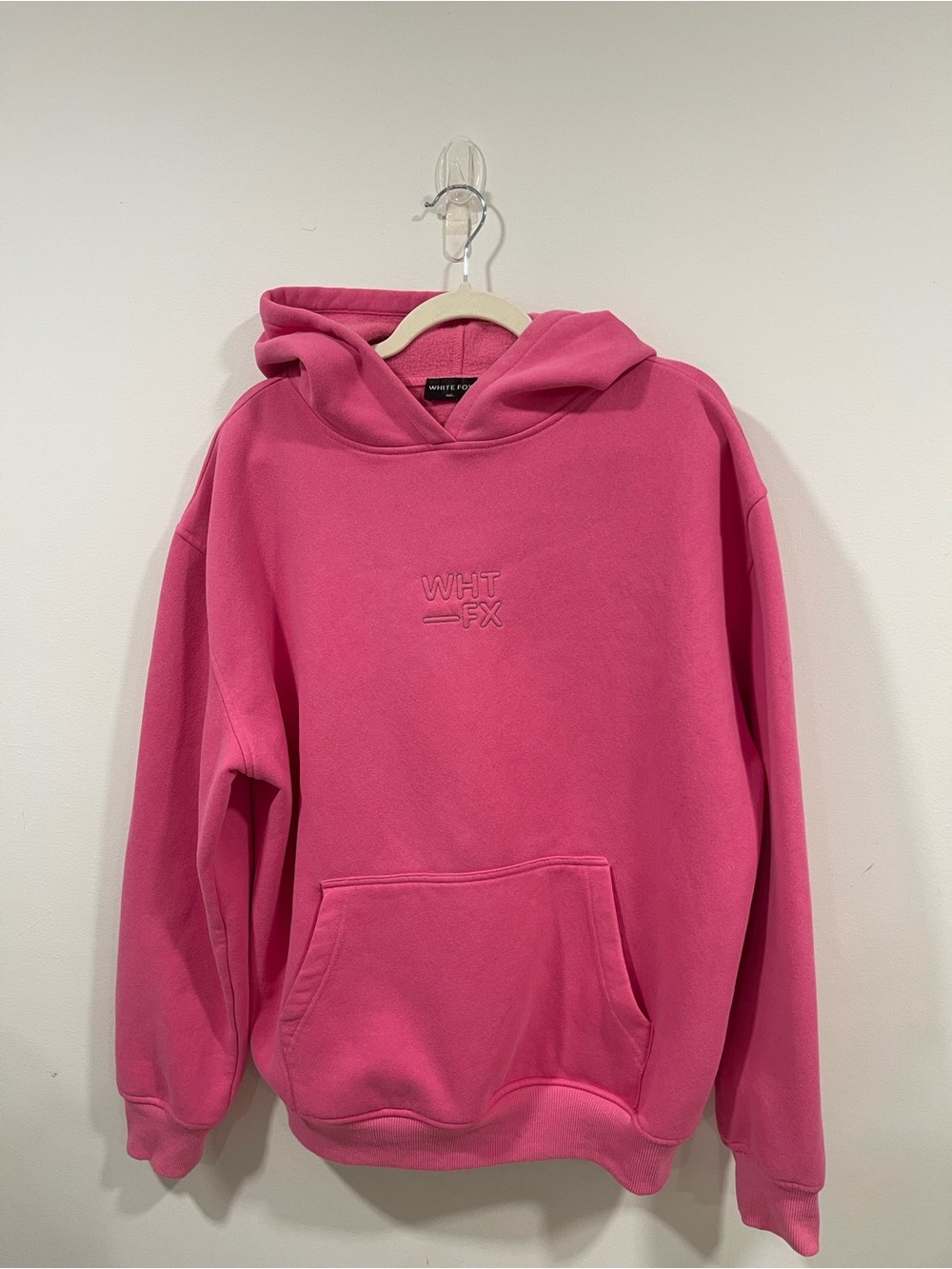 White Fox Hot Pink Hoodie